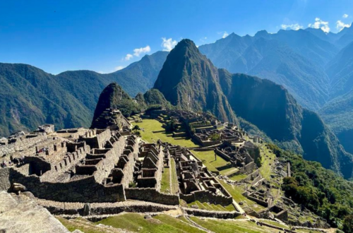 Vista panorâmica de Machu Picchu