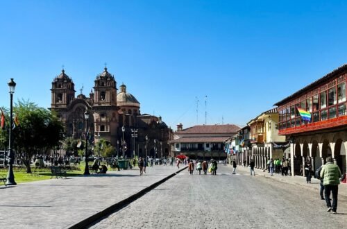 Plaza de Armas, região central de Cusco, Peru